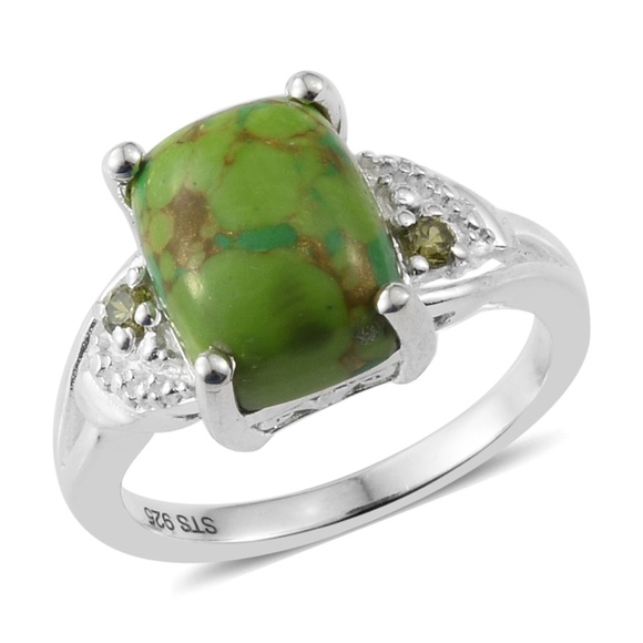 Jewelry - Mojave Green Turquoise Ring Sterling Silver Size 7